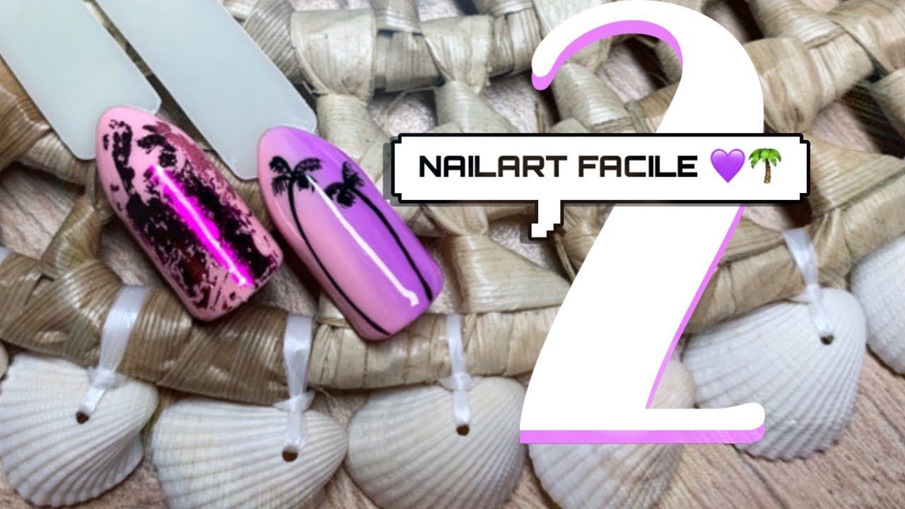 TUTO NAILART FACILE⎥ Sunset palmier et l’effet foil ! 🌴