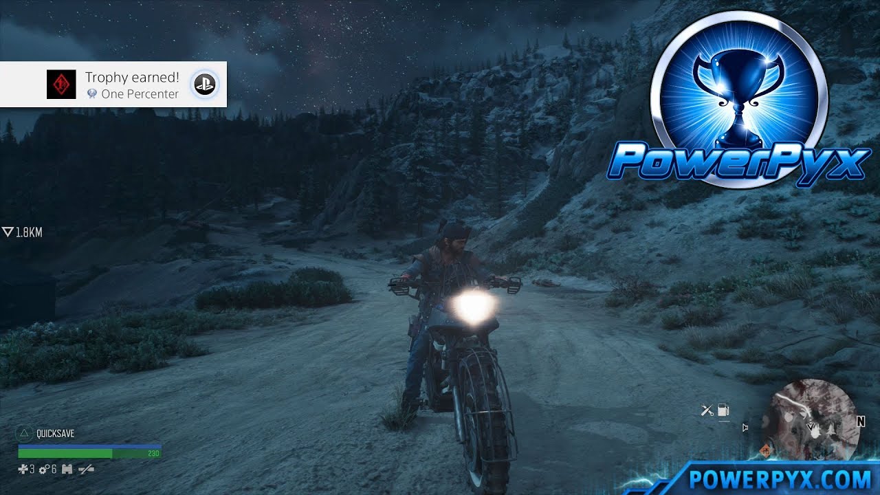 Days Gone - Burnout Apocalypse Trophy Guide (Use Nitro and Drift for 5 Seconds)