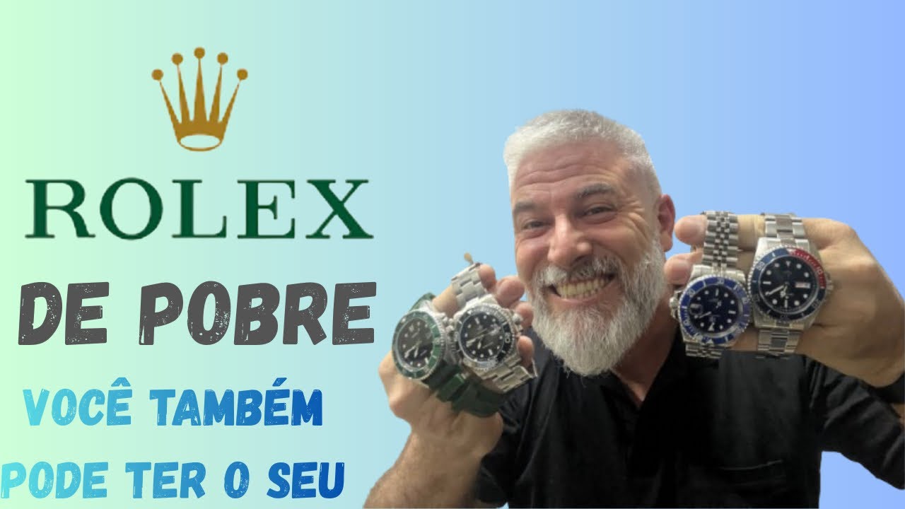 ROLEX de POBRE , 4 Relógios pra você desfilar como um Pobre Plus 