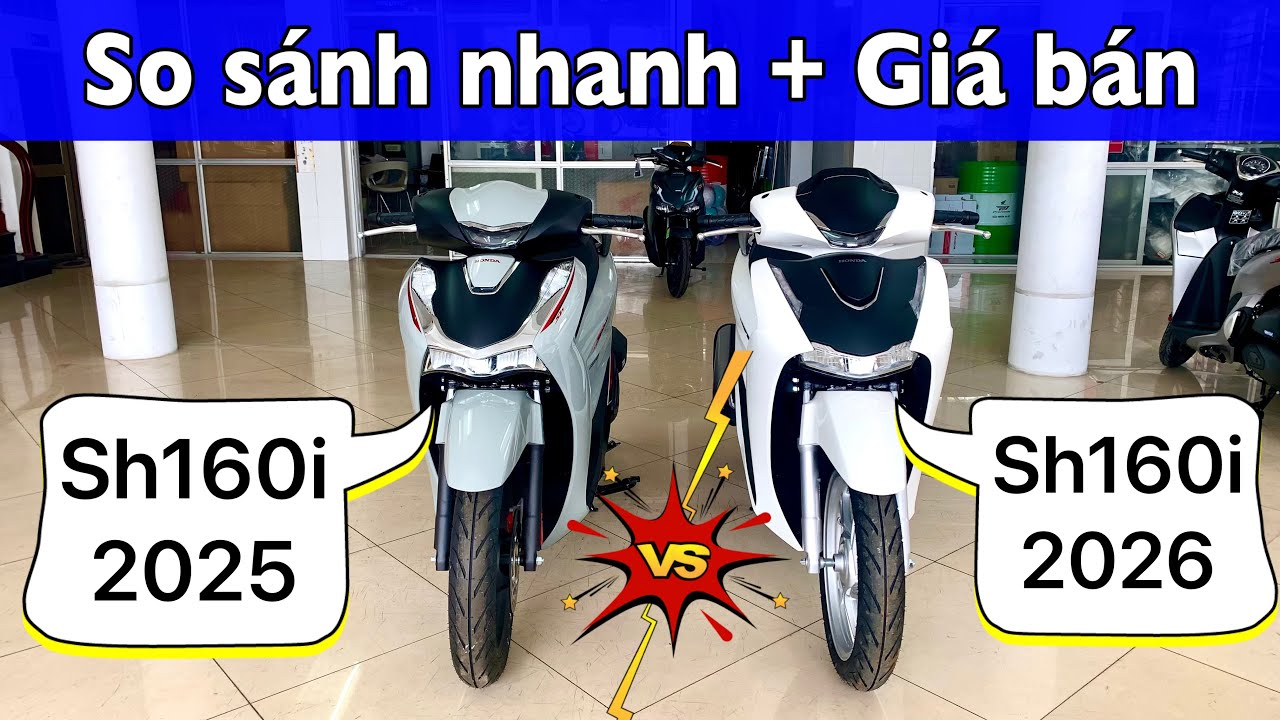 So sánh nhanh những điểm giống và khác nhau giữa Sh 2025 với Sh 2026 #sh160abs #sh2025 #sh2026