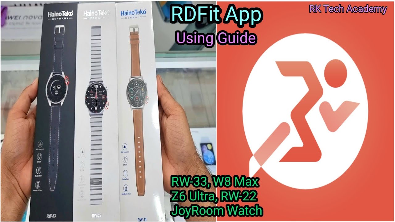 How To Connect SmartWatch Through RDFit App In | Hindi | RW-22,RW-33,JoyRoom | Add Custom Wallpaper