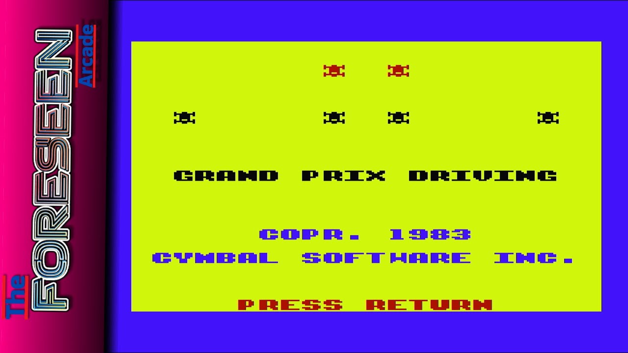Grand Prix Driving - VIC-20 Gameplay