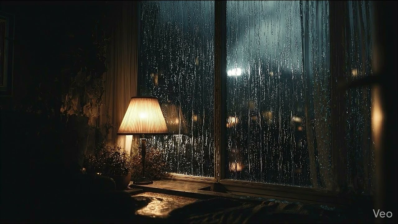 Cozy Bedroom Ambience 🌧️ Chilled lofi | Sleep All Night