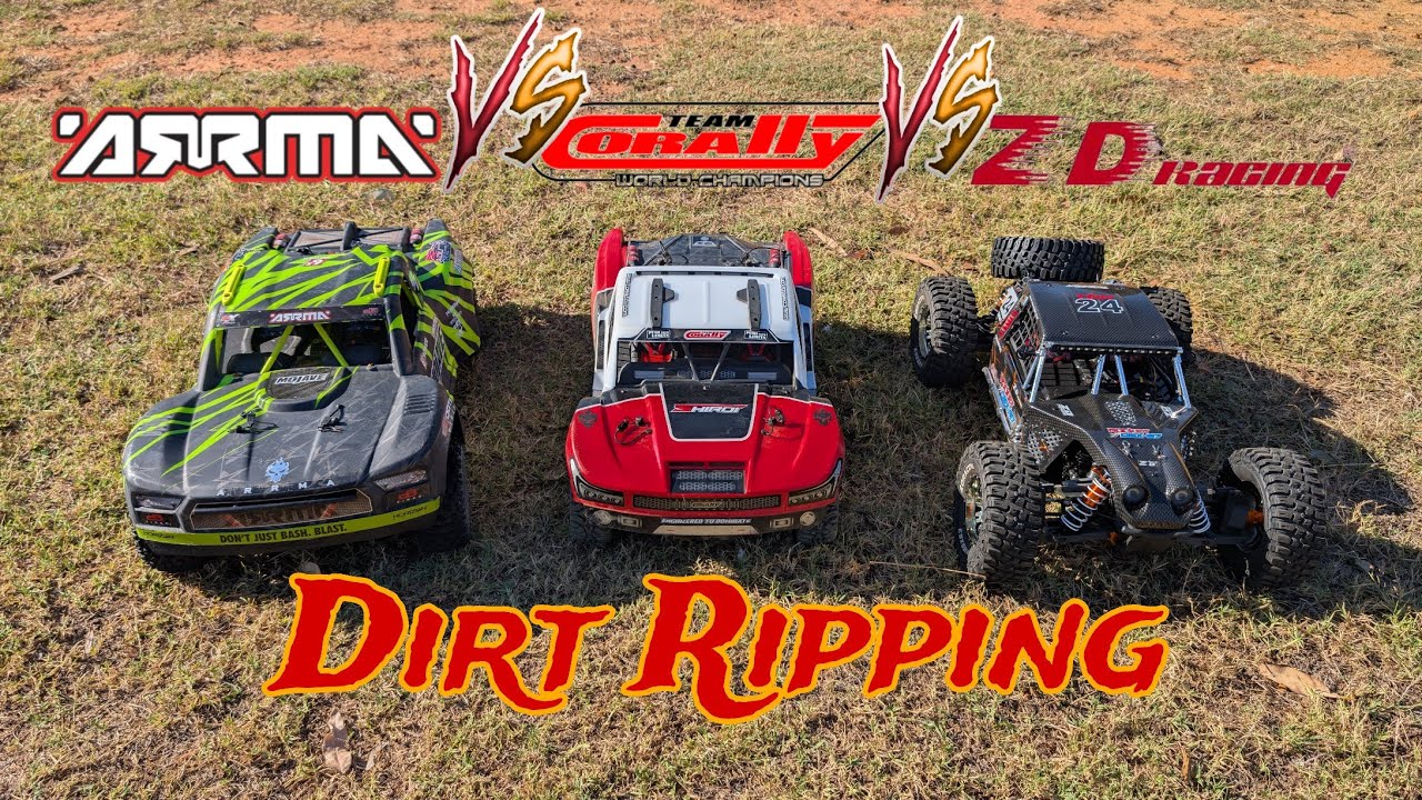 Arrma Mojave 6s против Team Corally Shiroi против Zd Racing DBX-07 ..... Время поднять пыль!!!