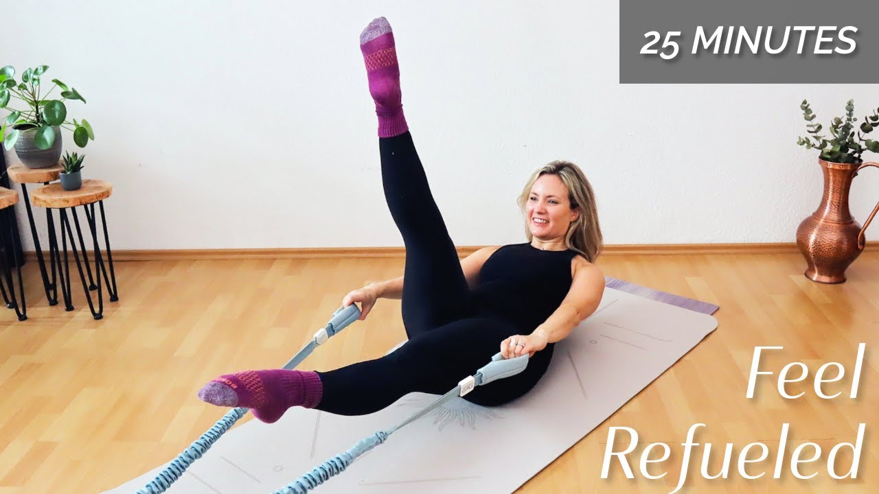 25-минутная тренировка по пилатесу на тренажере Reformer | Тренировка всего тела для восстановлен...