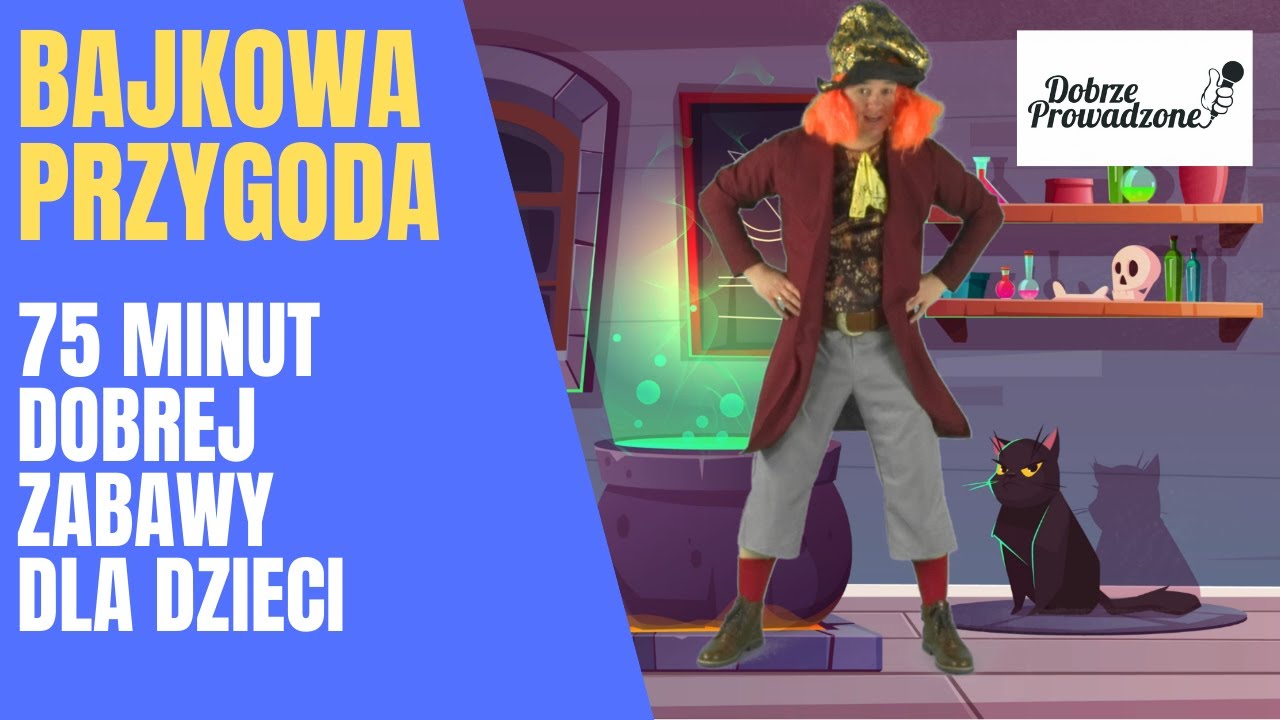 Bajkowa Przygoda - 75 MINUTOWA Zabawa taneczna dla dzieci