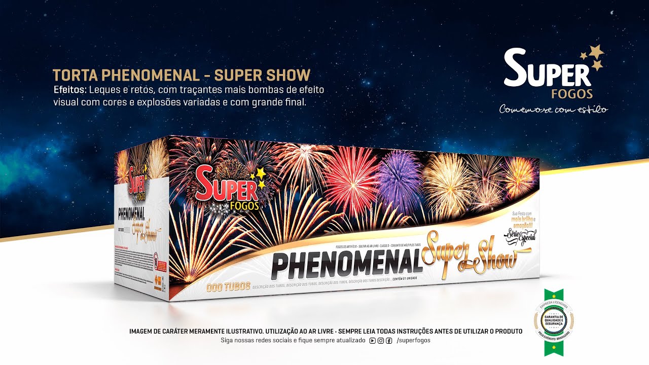 Torta Phenomenal - Super Show • Super Fogos