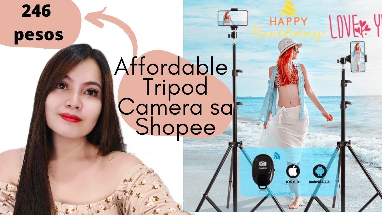 AFFORDABLE TRIPOD CAMERA SA SHOPEE /249 LANG?! | BAMBIE'S LIFE