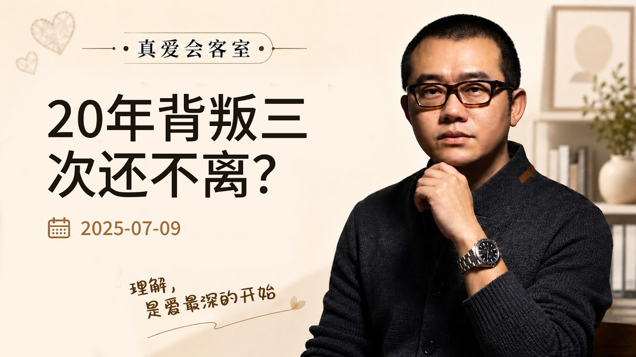 背叛三次还不离？她自残住院，全家却骂她自私！涂磊怒斥三次出轨丈夫：你不是认错，是不敢失去！| 真爱会客室