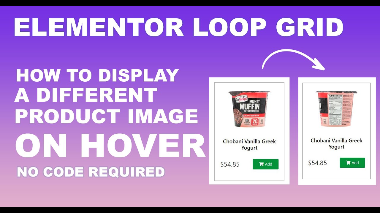 Elementor LOOP Tutorial: How to DISPLAY a Different PRODUCT Image on HOVER | No Code Required