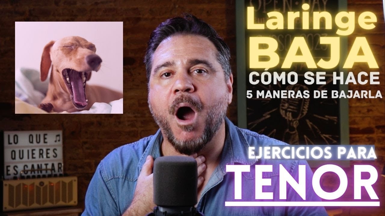 CANTAR con la LARINGE BAJA para TENORES | ¿Cómo conseguirlo? ¿Para qué sirve? EJERCICIOS PRÁCTICOS