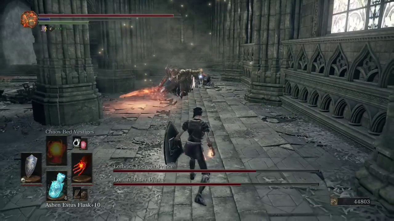 DARK SOULS III Pyromancer vs Twin Princes