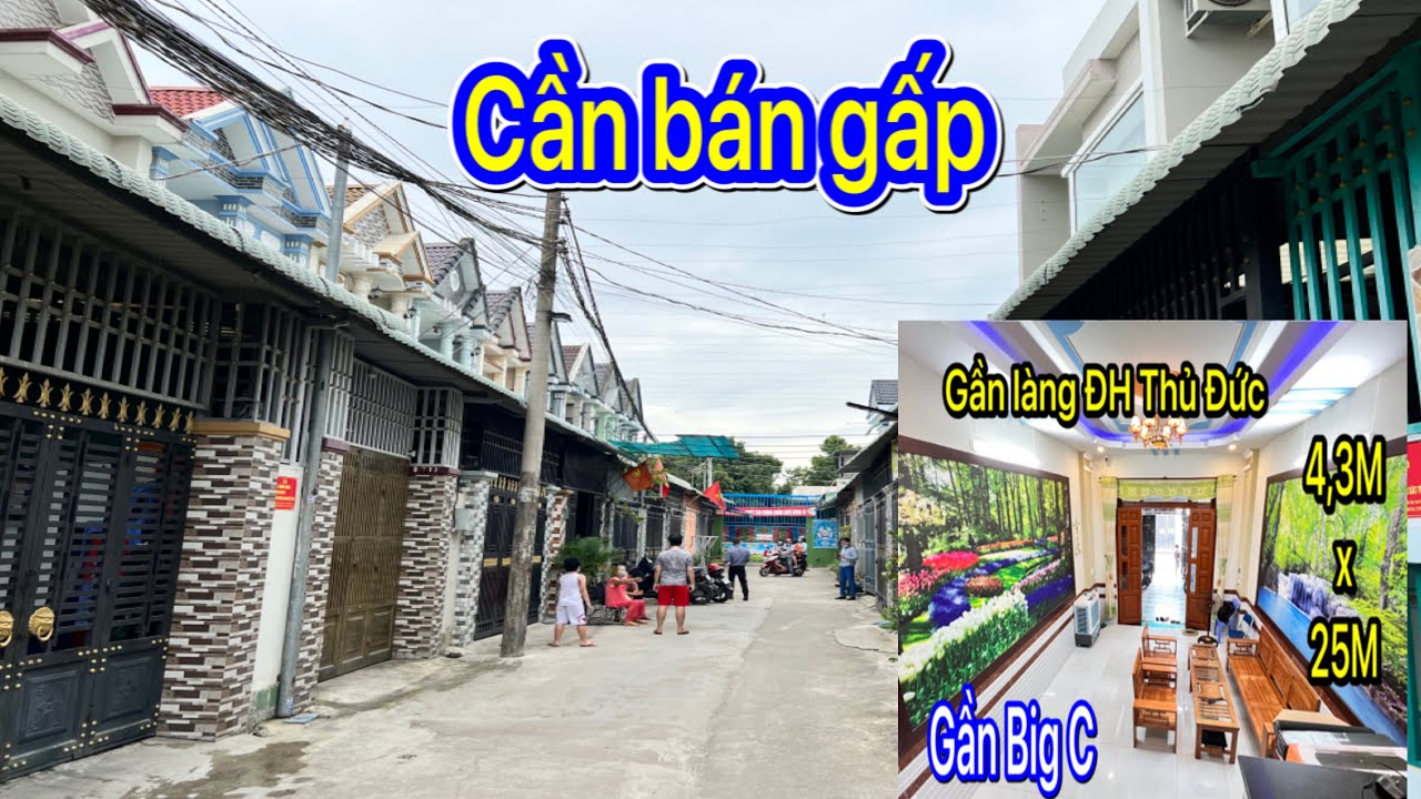 BÁN NHÀ DĨ AN (1236) | Cần bán gấp căn nhà gần Big C Dĩ An quốc lộ 1K, Gần làng đại học quốc gia
