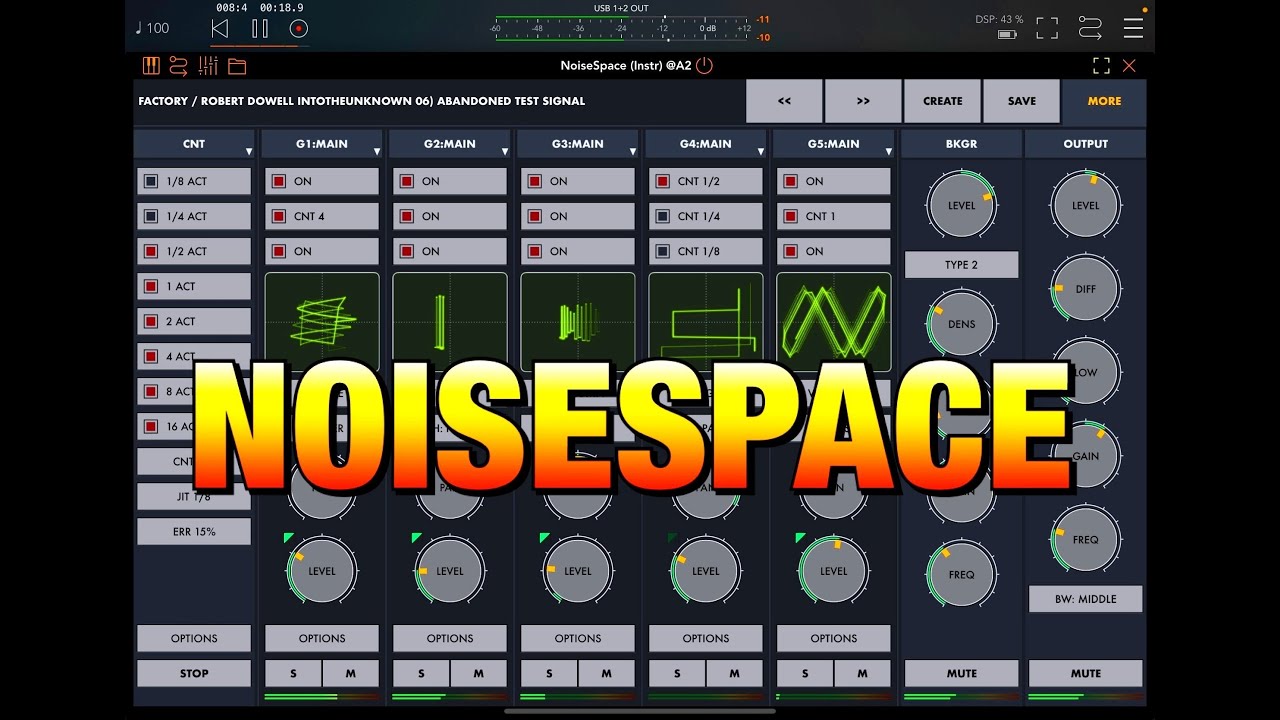 NoiseSpace — шумовые текстуры и фоны Игоря Васильева — демо для iPad