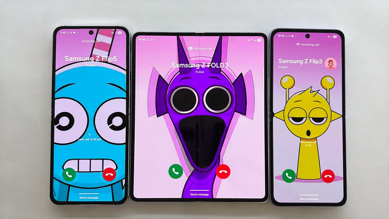 Incoming Call + Timer + Alarm Clock Samsung Z Fold 3, Galaxy Z Flip 5, Galaxy Z Flip 3 