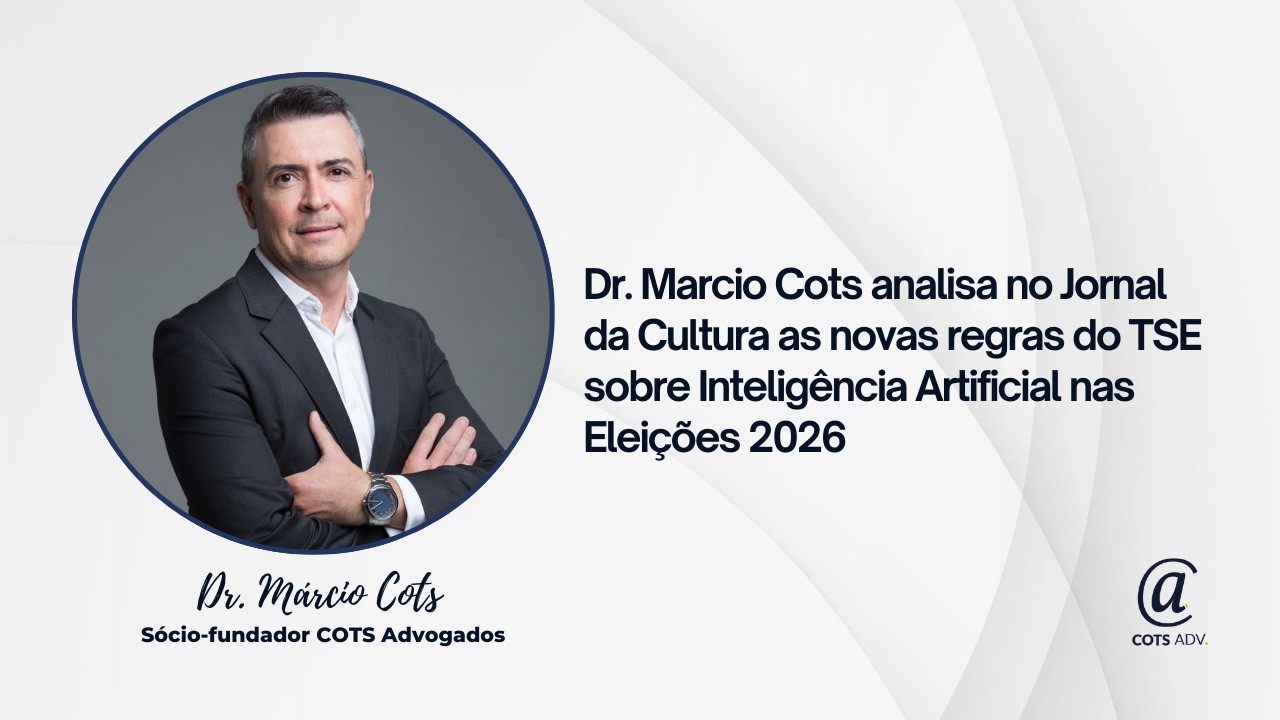 Dr. Marcio Cots analisa no Jornal da Cultura as novas regras do TSE sobre IA nas Eleições 2026.