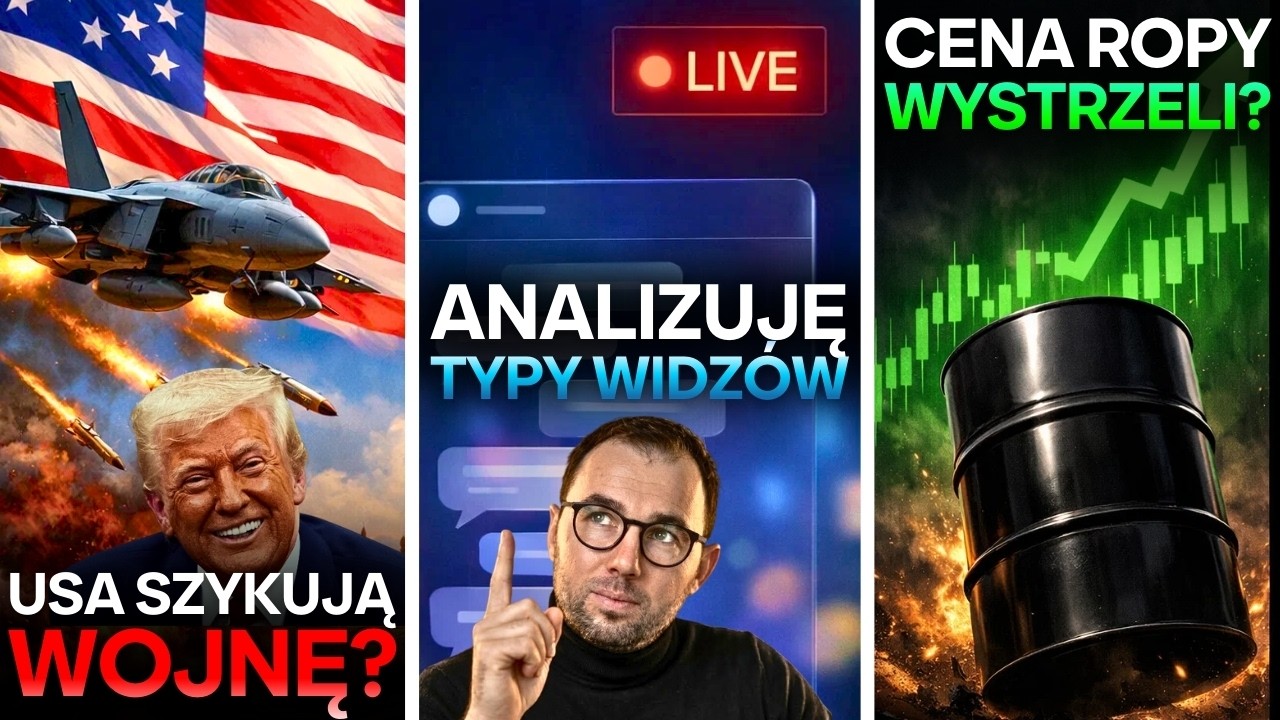 Iran dostał 15 dni! O ile % wzrośnie ropa jeśli zacznie się wojna? Analizuję typy widzów