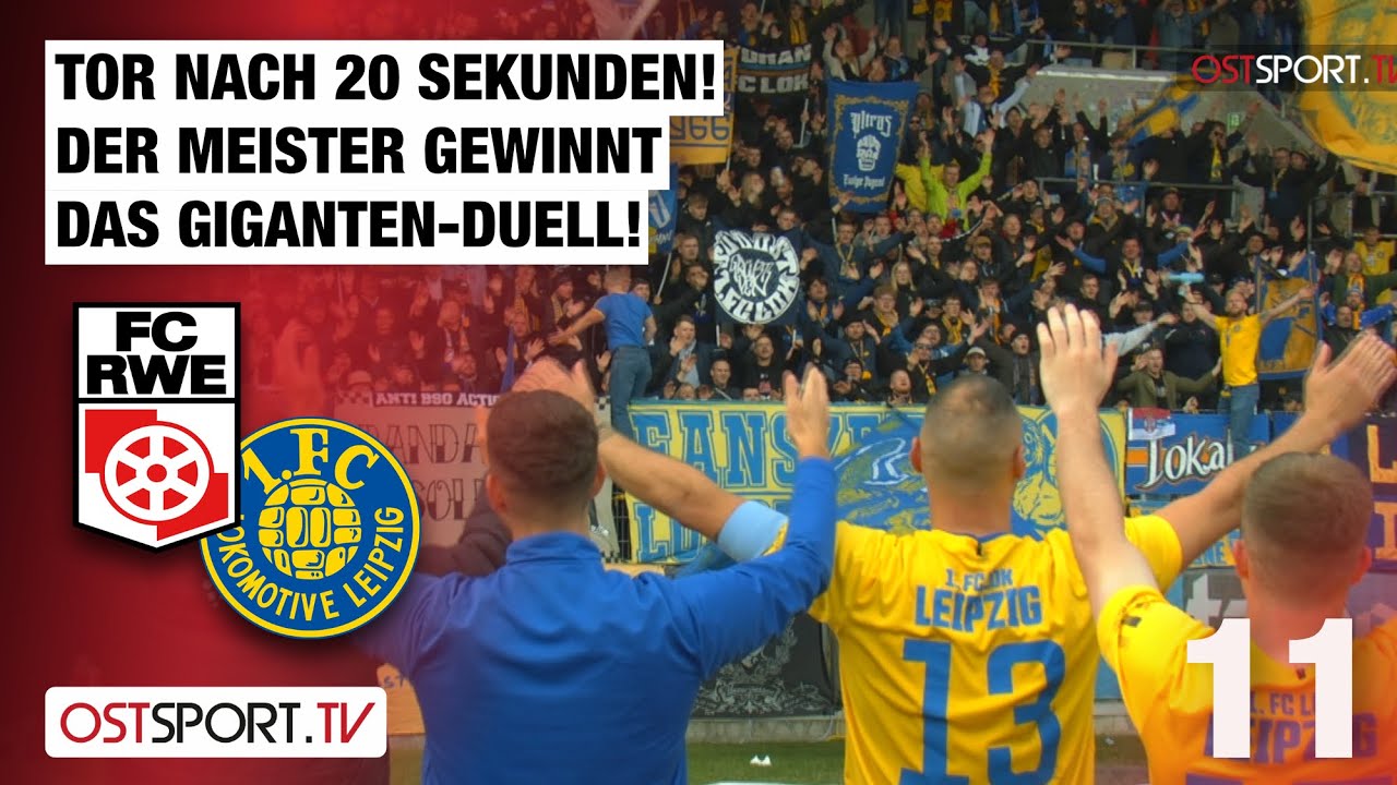 SPITZENREITER! LOK-Tor nach 20 Sekunden: Rot-Wei&szlig; Erfurt - 1. FC LOK Leipzig | Regionalliga Nordost