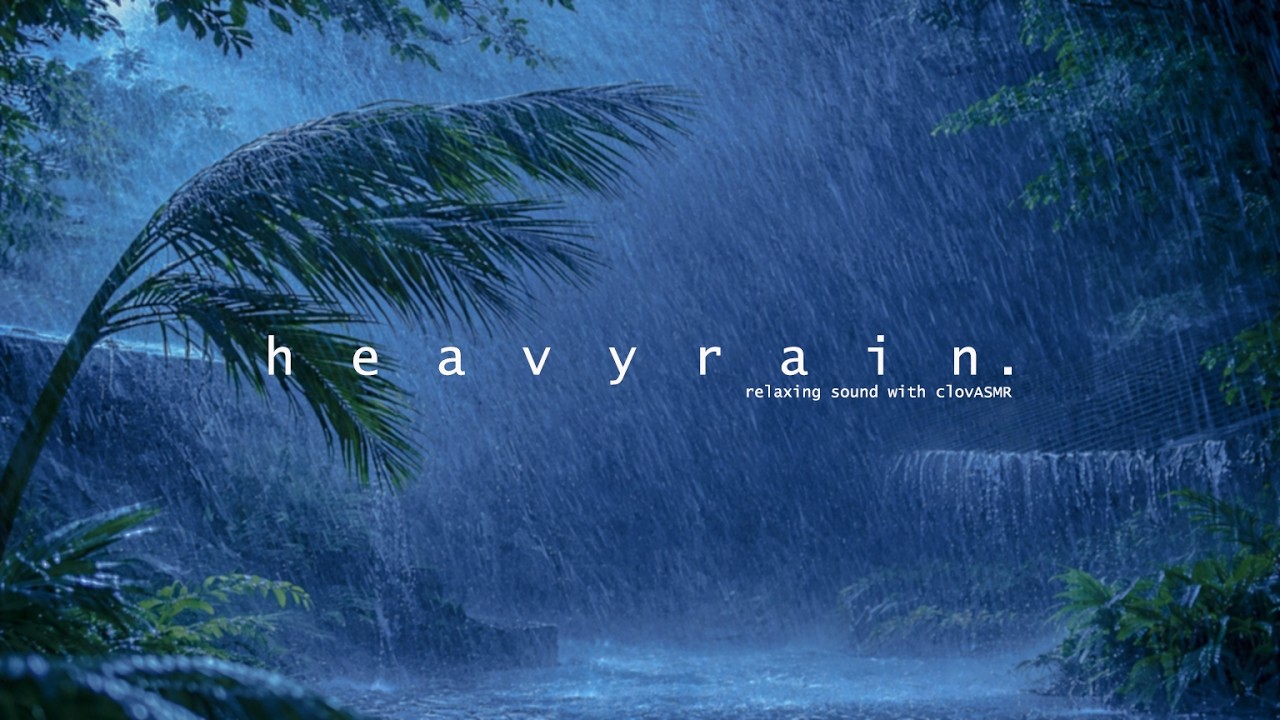 ⚡Sleep Hypnosis Within 3 Minutes to Fall Asleep Fast with Heavy Rain & Thunder at Night.
