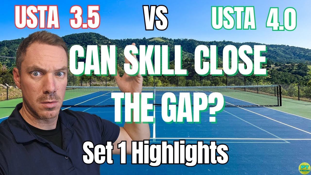 USTA 4.0 vs 3.5 Tennis Practice Match: Can Skill Close the Gap? | Set 1 | Highlights