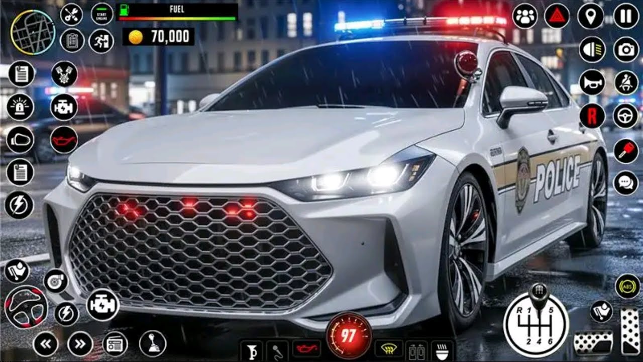 Police Car Chase Simulator 3D - Real City Cop Police Car Crime Game (Android Gameplay)