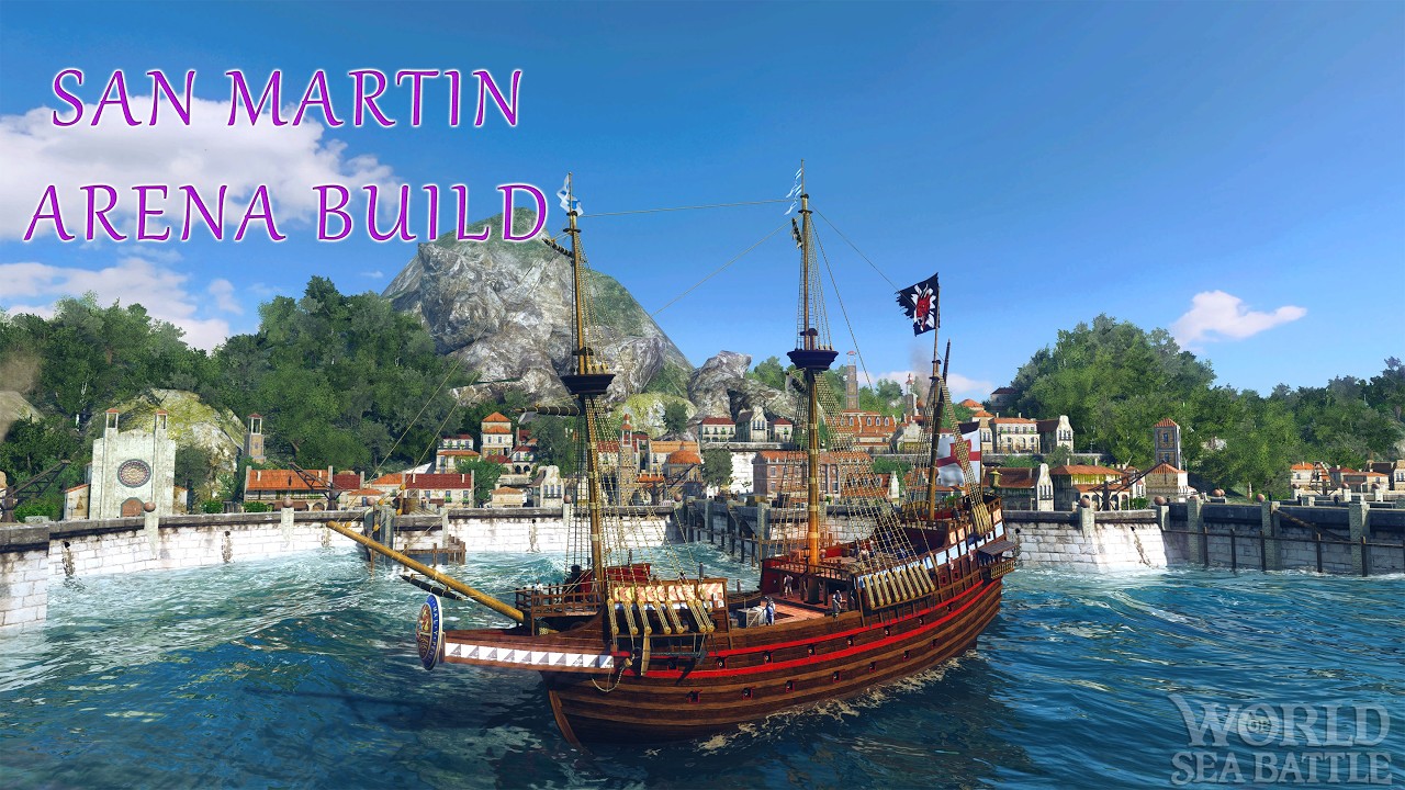 World Of Sea Battle San Martin Arena Build #worldofseabattle #wosb