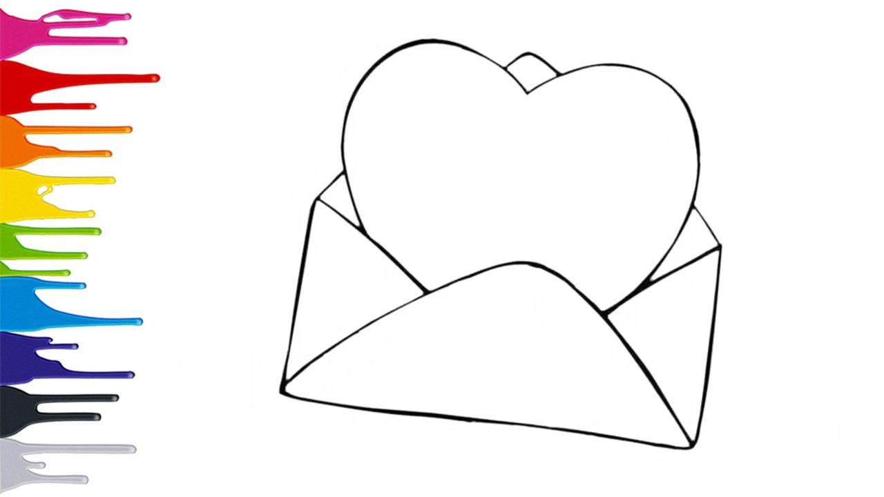 COMO DESENHAR UMA CARTINHA DE AMOR PASSO A PASSO
