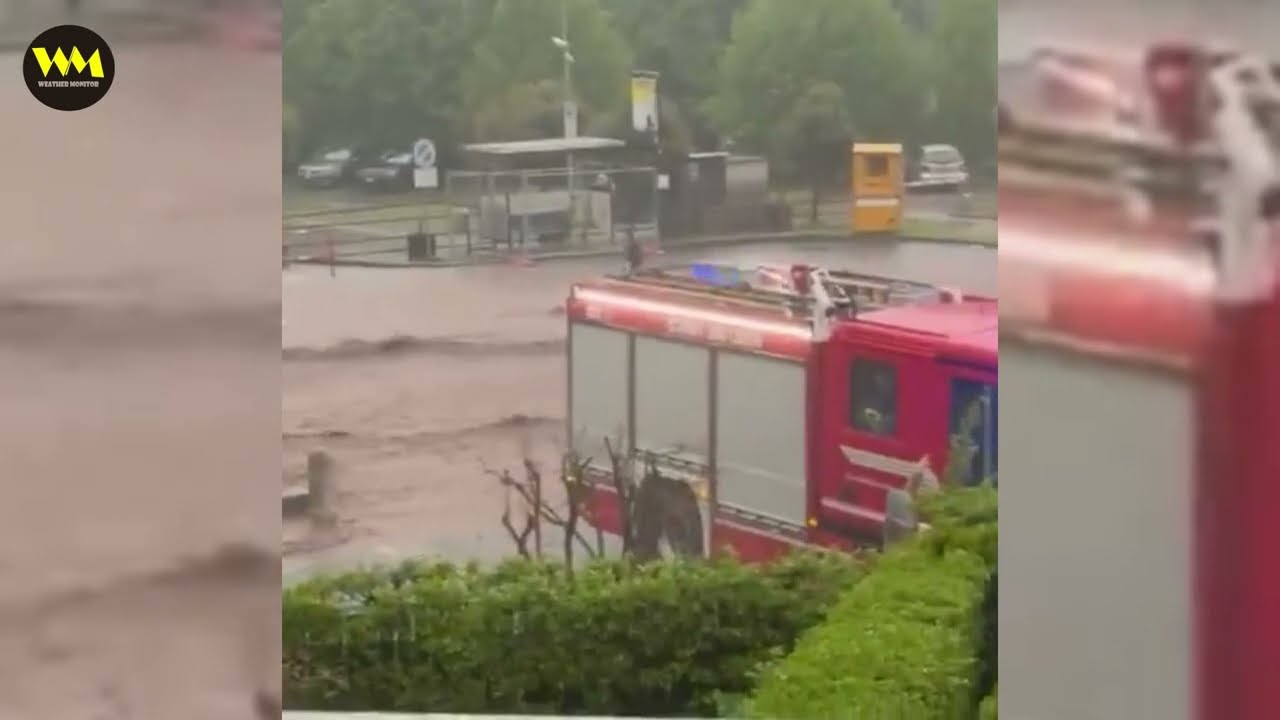 Chaos w Lombardii we Włoszech dzisiaj! Powodzie w Induno Olona paraliżują życie w Varese
