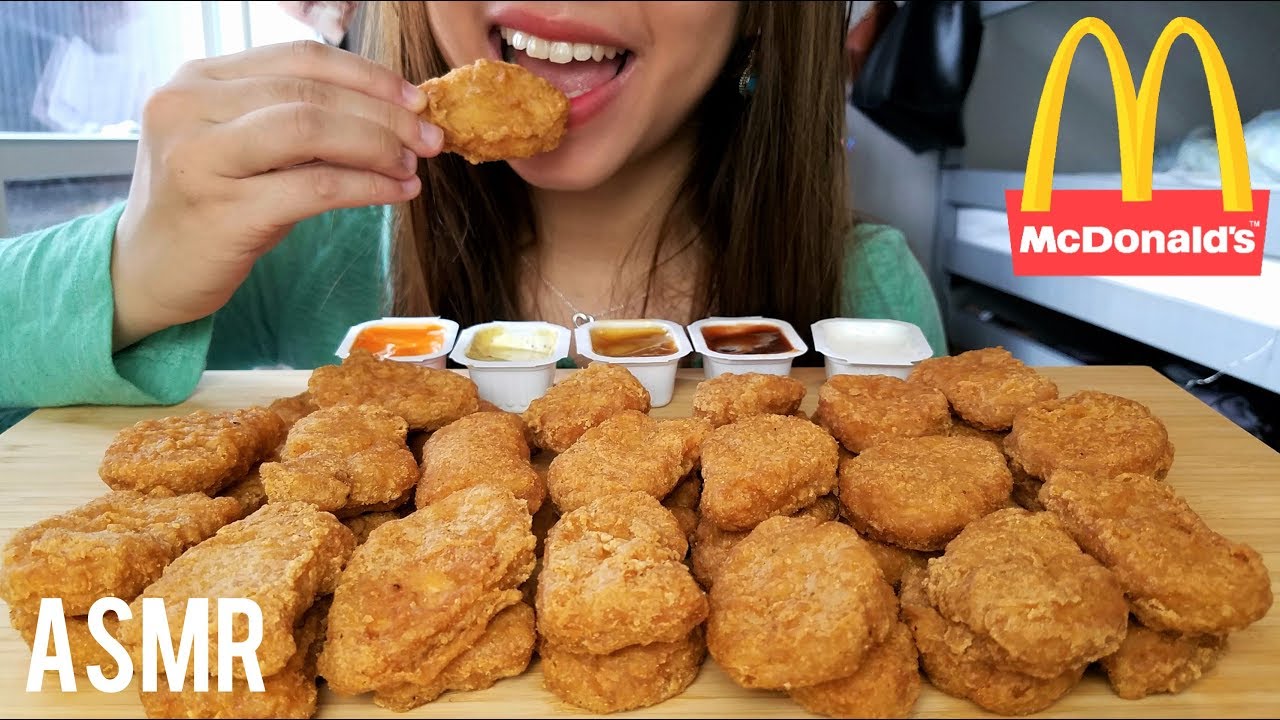 ASMR MCDONALD'S CHICKEN NUGGET CHALLENGE | Eating Sounds | No Talking