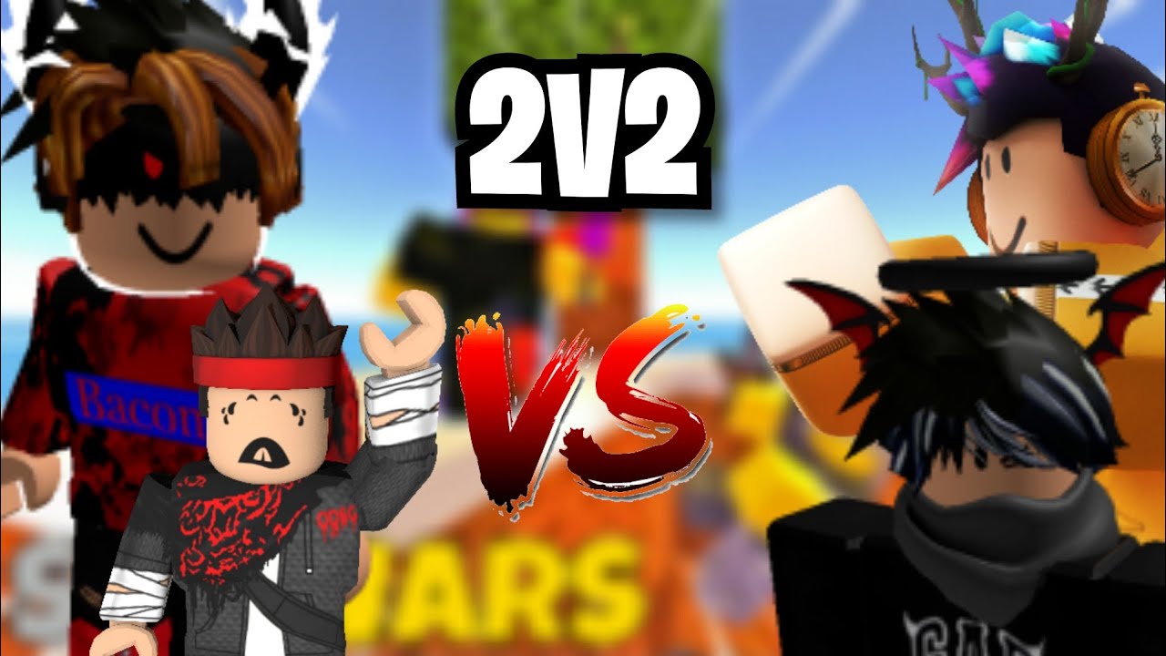 2V2 - NaiTrixVex & Nebulax VS ShadowBeastBacon & Jh! | ROBLOX SKYWARS