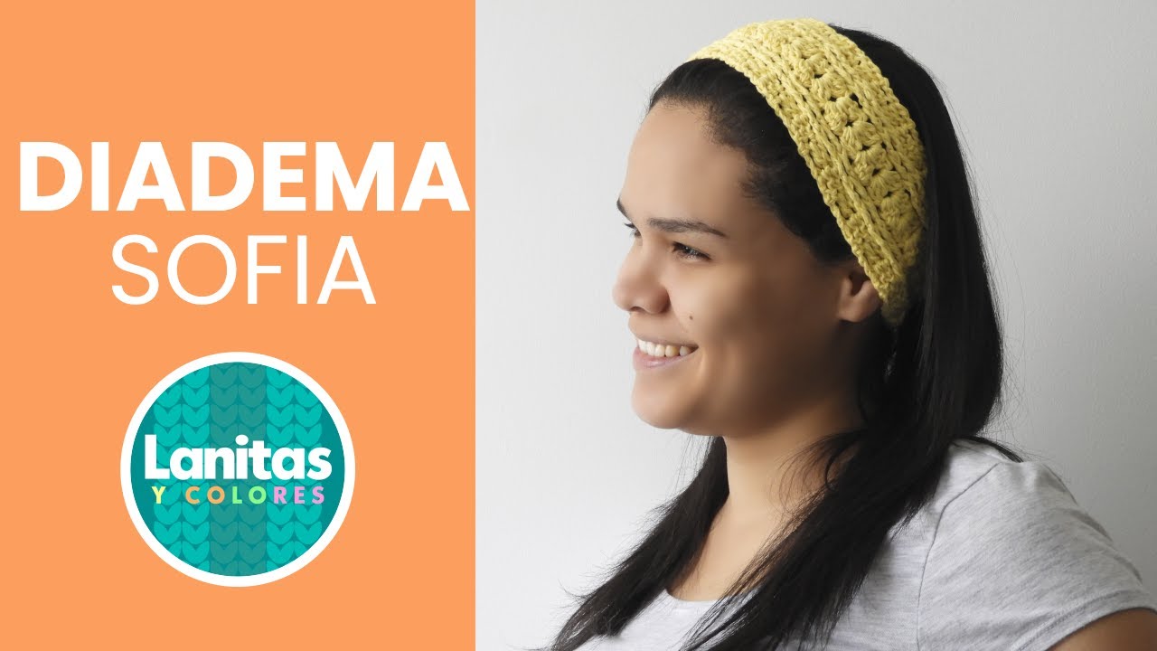 BANDA PARA EL CABELLO DIADEMA HEADBAND CROCHET PASO A PASO | Lanitas y Colores