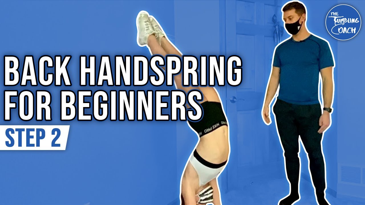 How To Do A Back Handspring For Beginners - At Home Tutorial (Step 2)