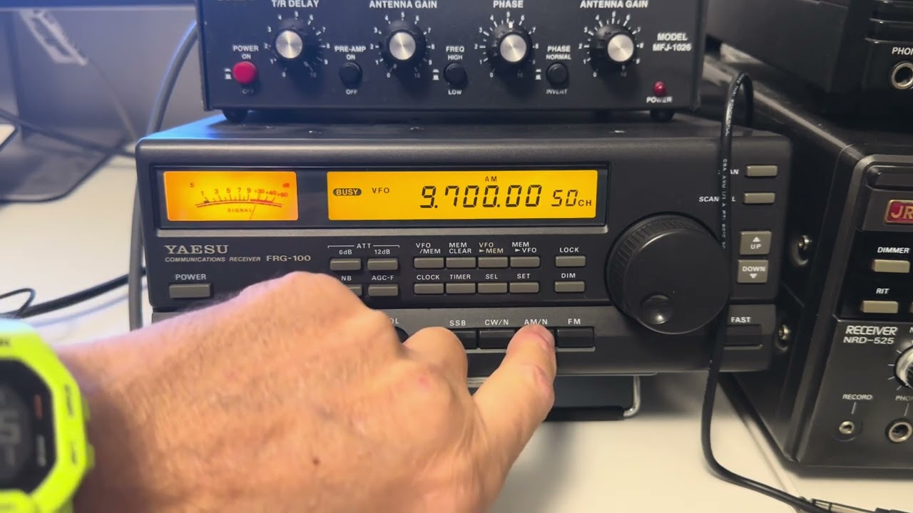 The news from Radio New Zealand Pacific at 17:00 hrs on 9700 kHz with a big signal pushing S9+10 dB