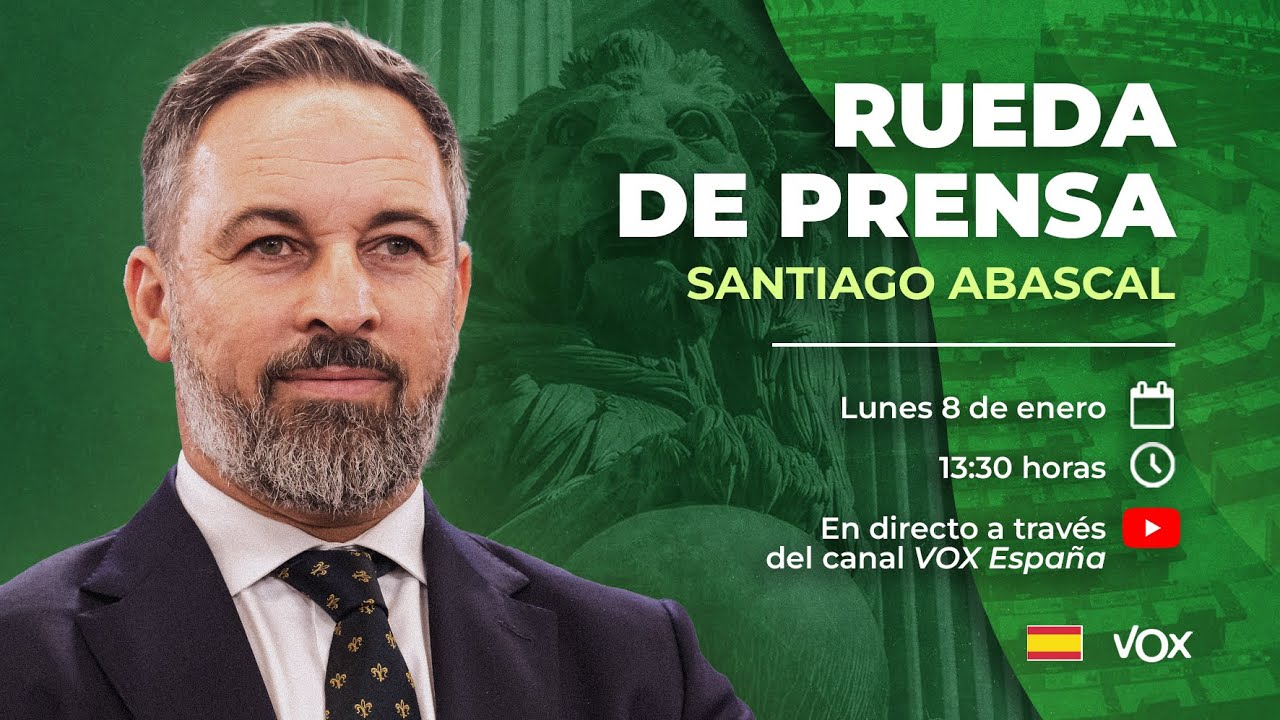 🔴 DIRECTO | Rueda de prensa de Santiago Abascal