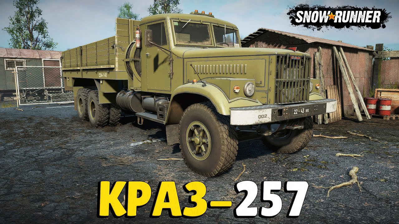 Мод КрАЗ-257 для SnowRunner