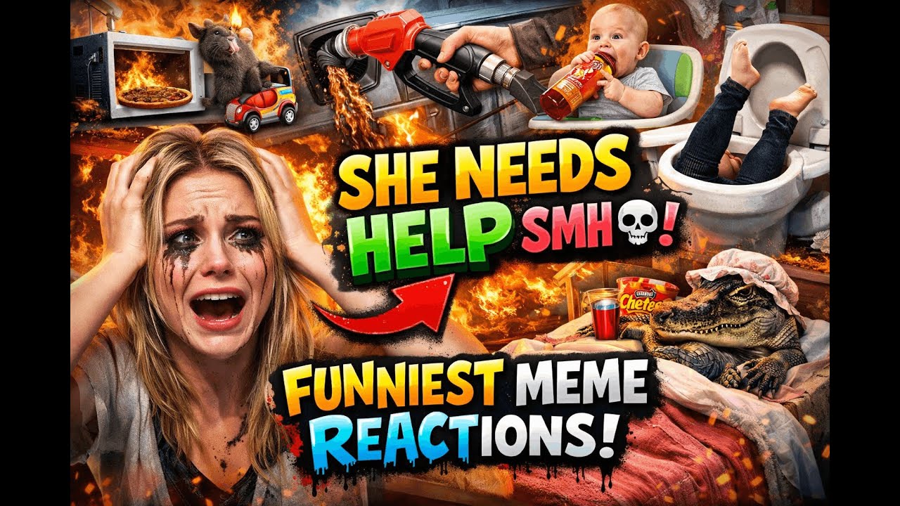 SHE NEEDS HELP SMH 💀 | FUNNIEST MEME REACTIONS