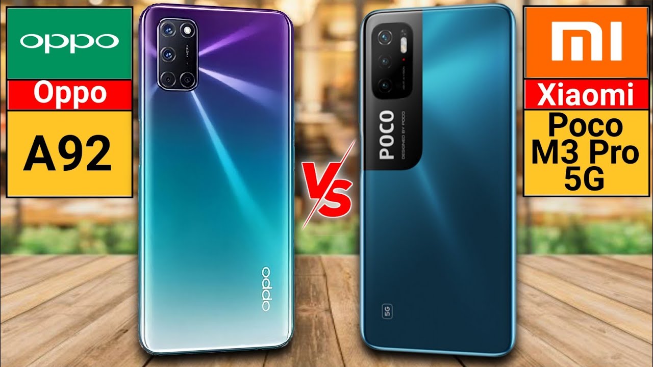 Oppo A92 vs Xiaomi Poco M3 Pro 5G | Rekomendasi, Comparasi, Review, Harga dan Spesifikasi
