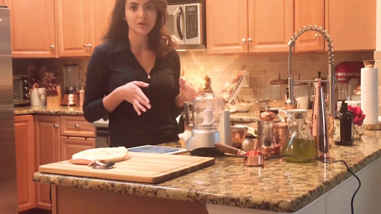 Greek fresh olive spread with pita