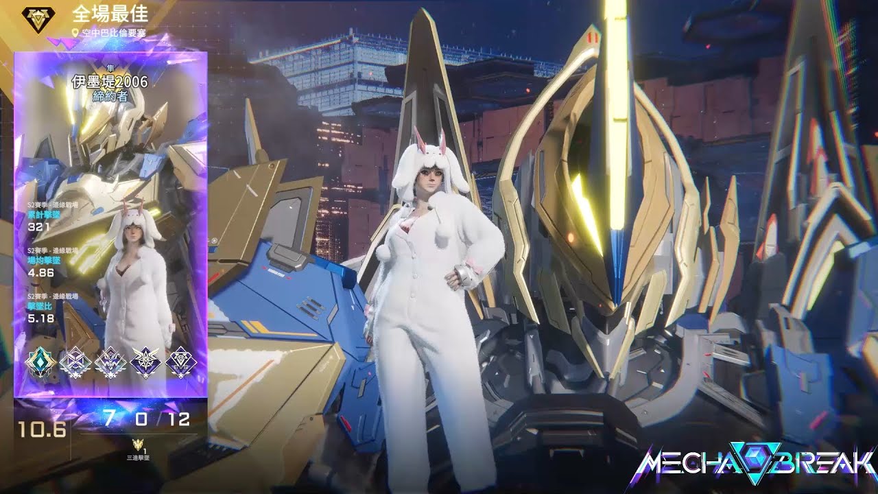 【Mecha BREAK解限機】隼/MVP/空中巴比倫/7/0/12