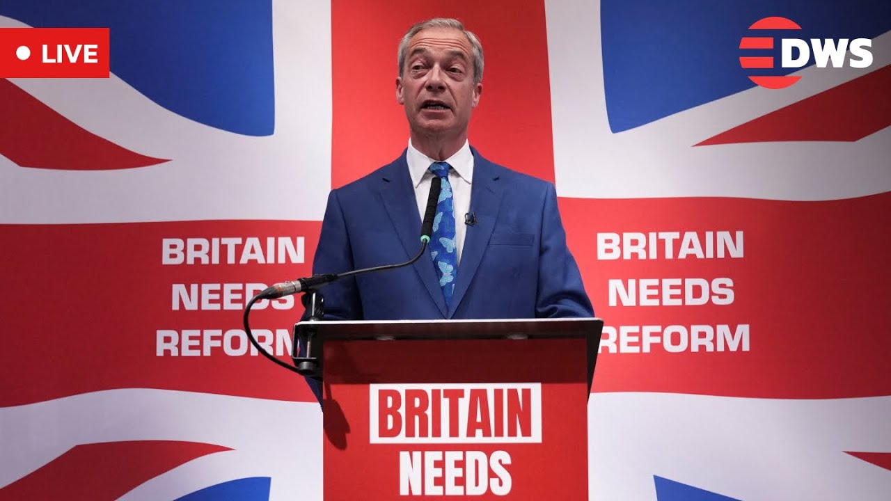 LIVE: Nigel Farage Holds Press Conference in London – Reform UK Party Updates 🇬🇧 | AC1E