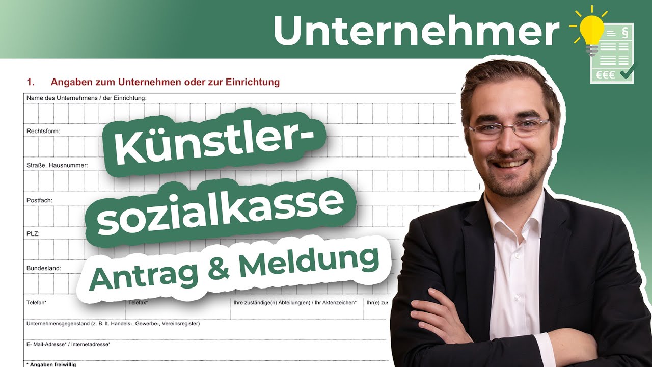 Künstlersozialkasse – Antrag und Meldung