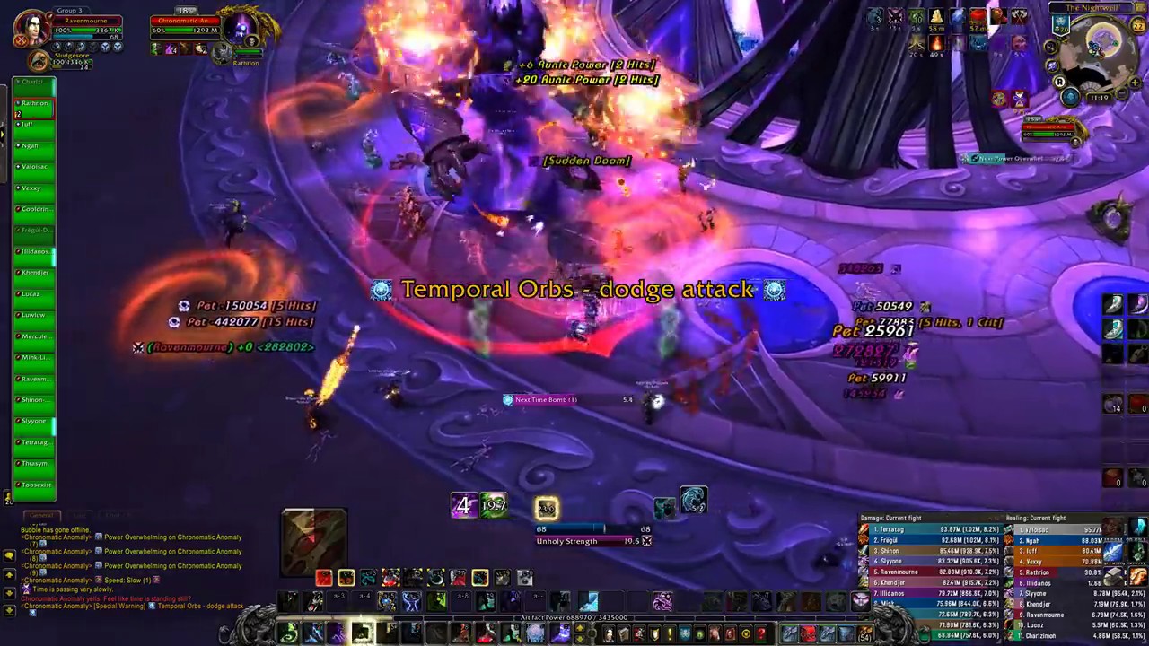 WoW: Legion - EXILED vs Chronomatic Anomaly - The Nighthold (Mythic) - Unholy DK PoV