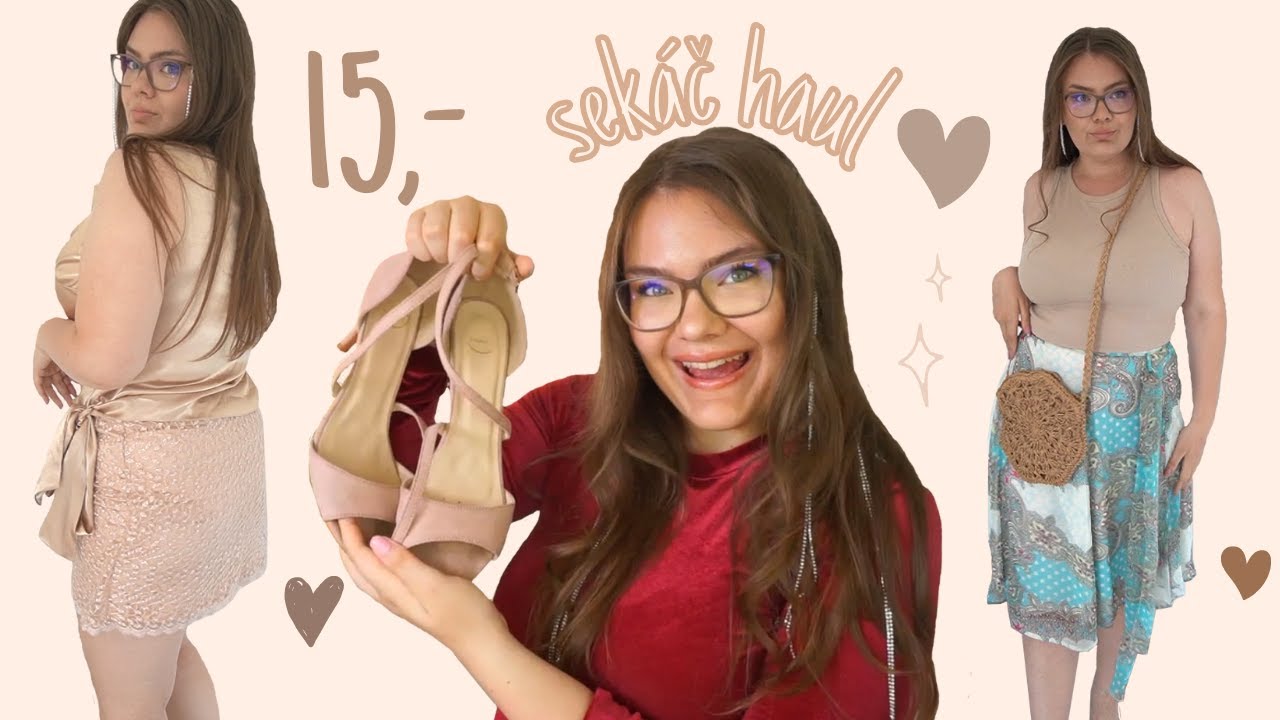 🌼 HAUL ZE SEKÁČE | sekáčové úlovky | secondhand try-on haul & thrift with me