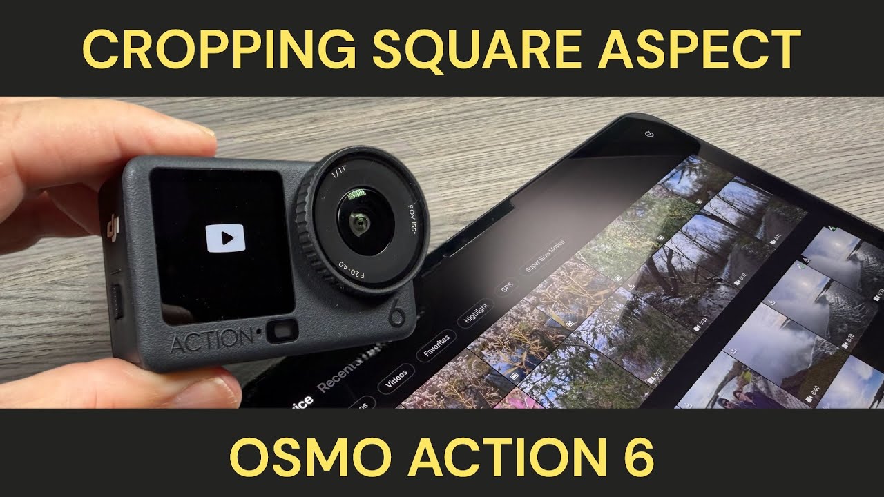 DJI Osmo Action 6 — как легко обрезать видео с квадратным соотношением сторон в приложении DJI Mimo