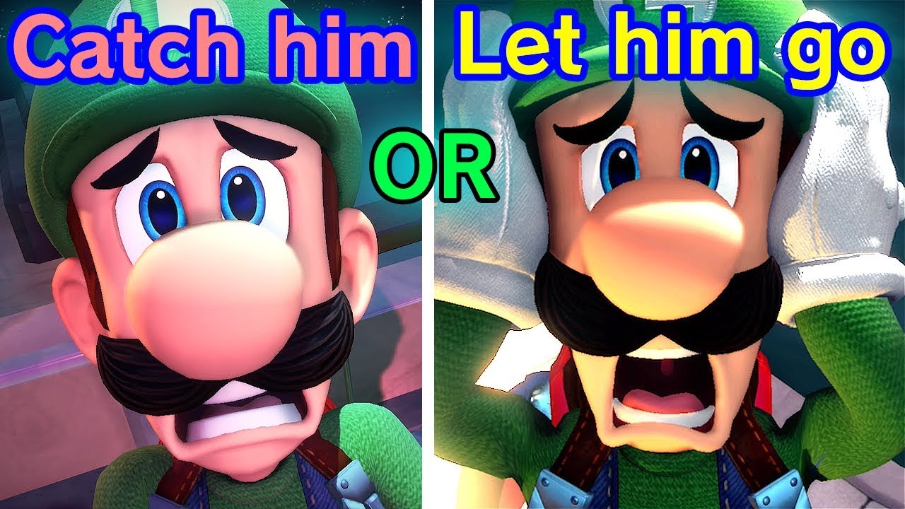 Catch Morty Vs Let Him Make His Godzilla Movie - All Choices - Luigi's Mansion 3 Secret Cutscenes