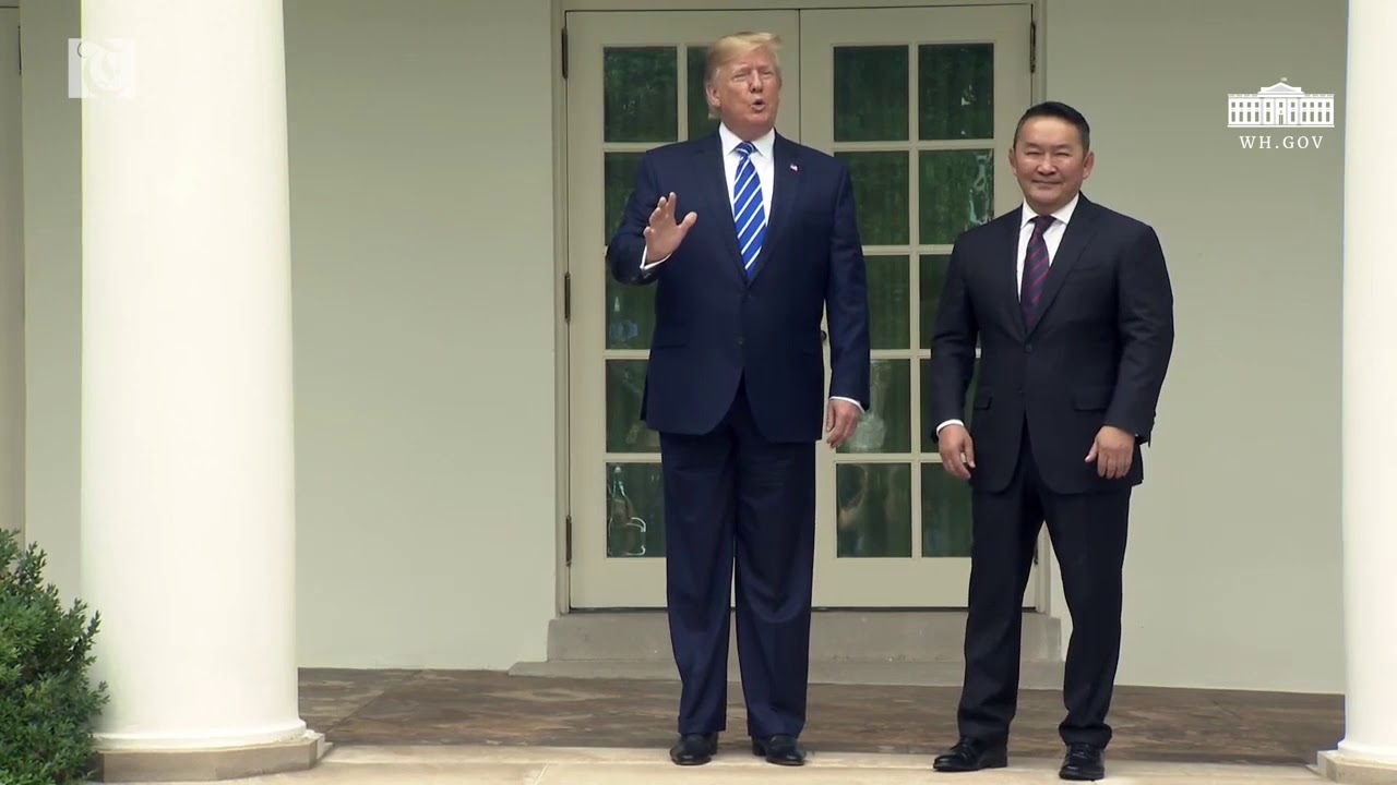 President Trump Welcomes the President of Mongolia to the White House