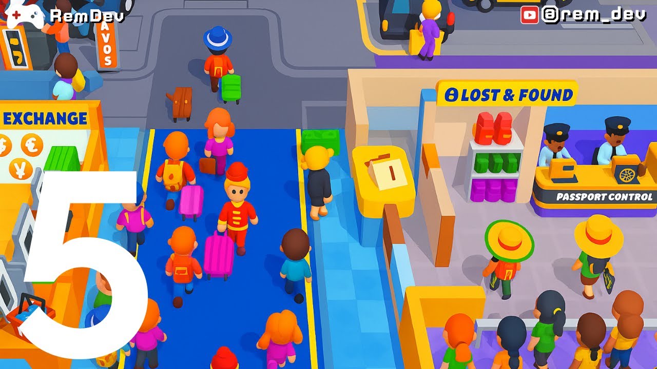 Airport Idle Gameplay Walkthrough Part 5 - Airport Sim Tycoon