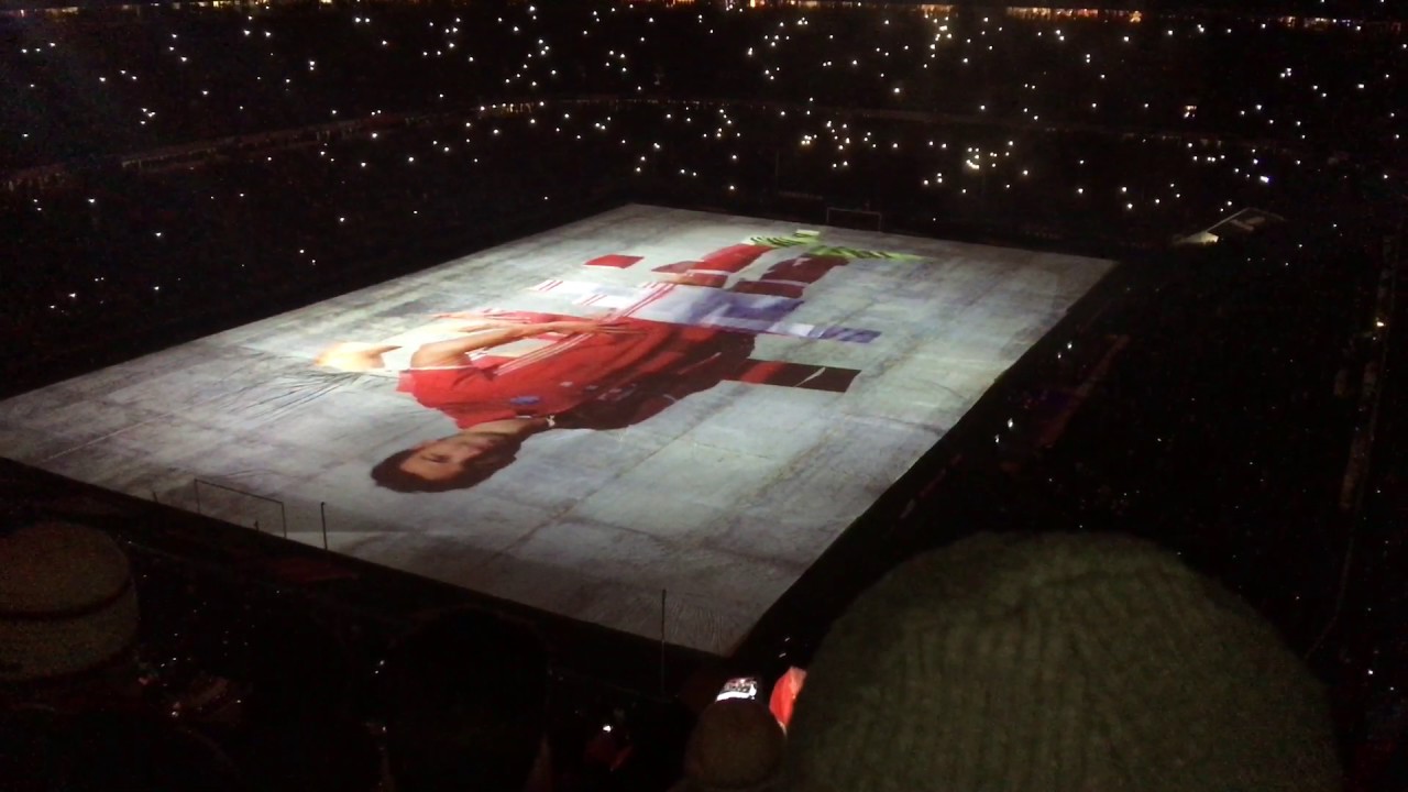 3D Lasershow in der ALLIANZ ARENA des FC BAYERN MÜNCHEN gegen RB LEIPZIG am 21.12.2016 (HD)