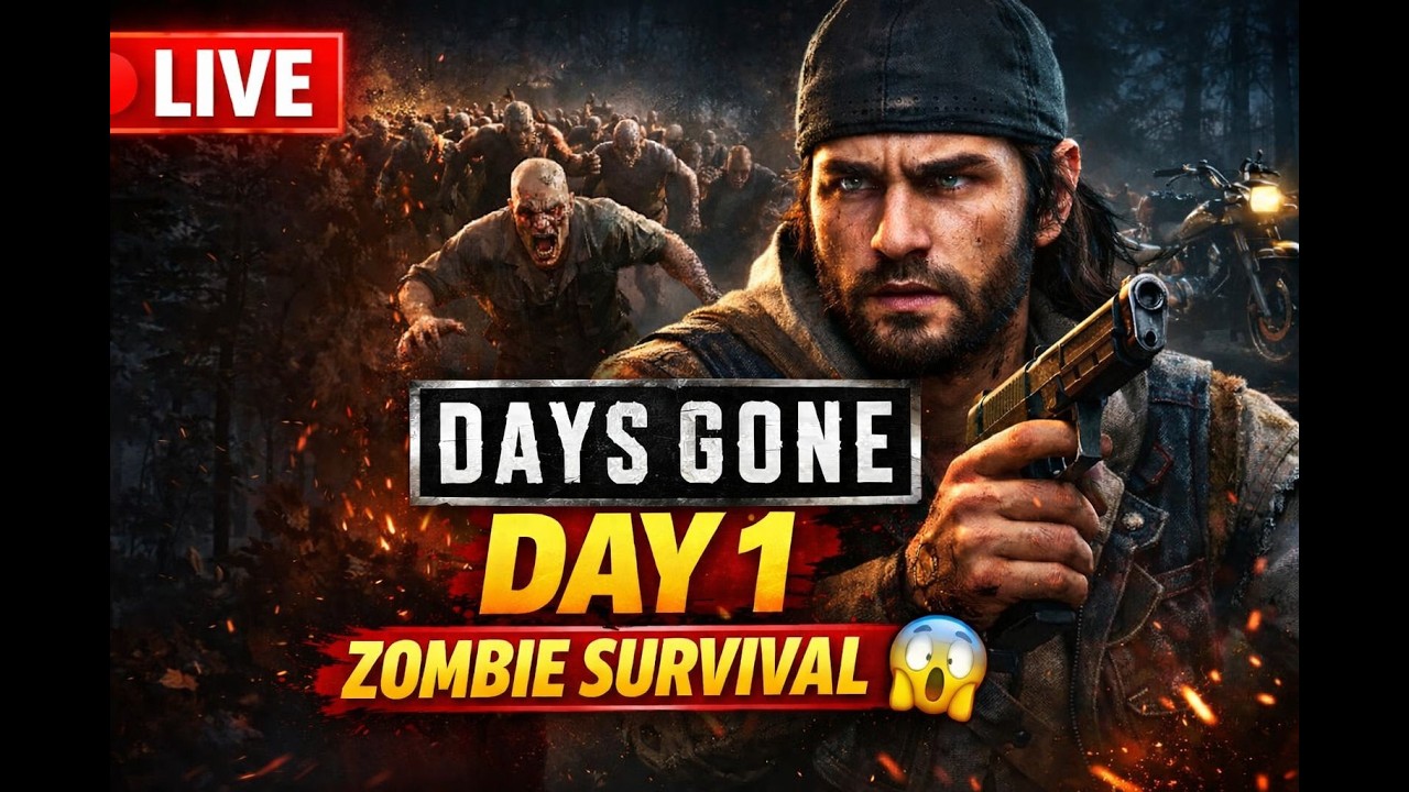 🔴 Days Gone Live Stream | Day 1 Zombie Survival Gameplay