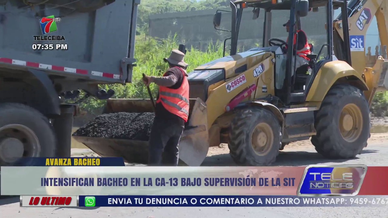Intensifican bacheo en la CA‑13 bajo supervisión de la SIT